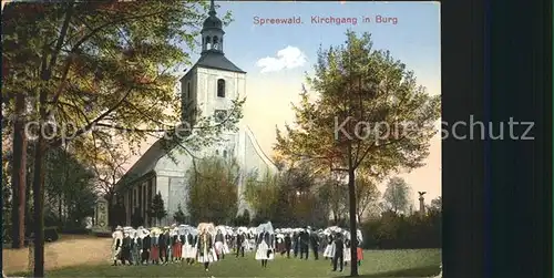 Burg Spreewald Kirchgang Kat. Burg Spreewald