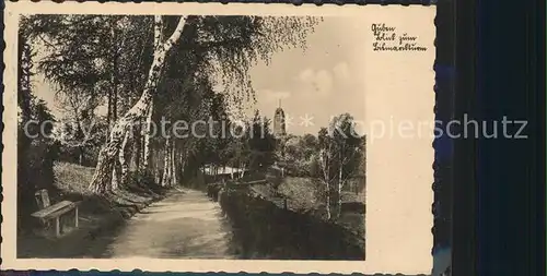 Guben Blick zum Bismarckturm Kat. Guben