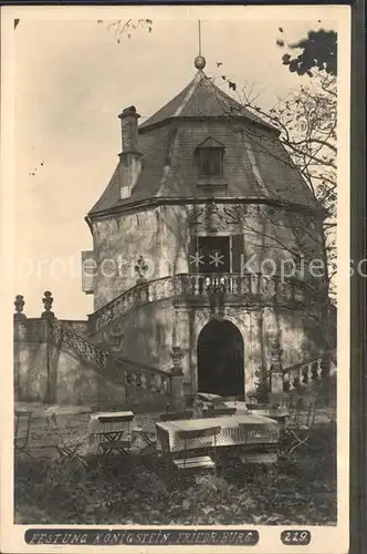 Koenigstein Saechsische Schweiz Festung Friedrichsburg Kat. Koenigstein Saechsische Schweiz