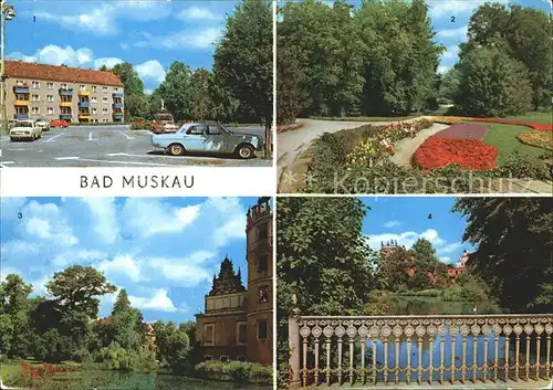 Bad Muskau Oberlausitz Platz des Friedens Park Kat. Bad Muskau