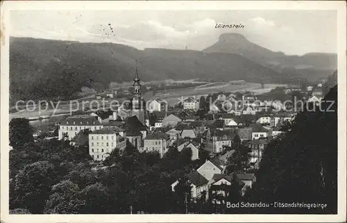 Bad Schandau mit Lilienstein Kat. Bad Schandau