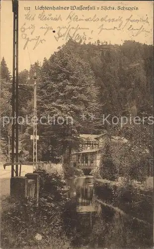 Bad Schandau Lichtenhainer Wasserfall Kat. Bad Schandau