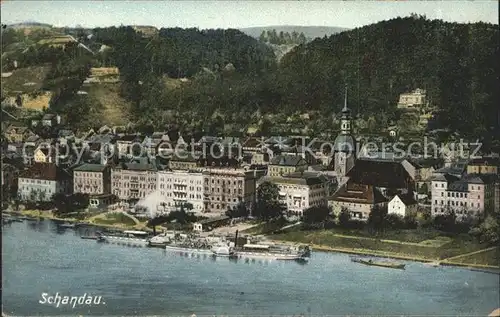 Bad Schandau Partie an der Elbe Kat. Bad Schandau