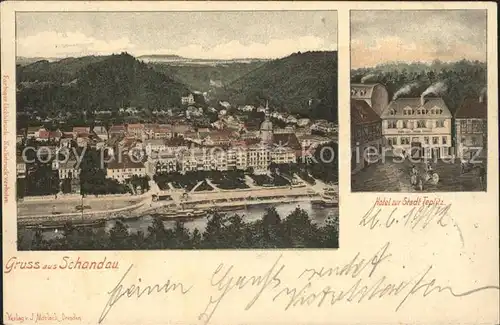 Bad Schandau Hotel zur Stadt Teplitz Kat. Bad Schandau
