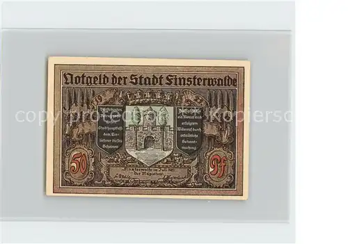 Finsterwalde Notgeld Kat. Finsterwalde