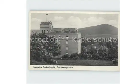 Bad Wildungen Sanatorium Reinhardsquelle Kat. Bad Wildungen