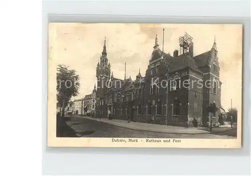 Dahme Mark Rathaus und Post Kat. Dahme Mark