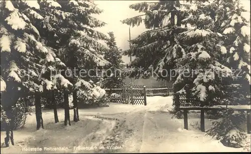 Reitzenhain Erzgebirge Heilstaette Frauenpark Kat. Marienberg