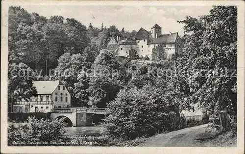 Rauenstein Erzgebirge Schloss  Kat. Lengefeld Erzgebirge