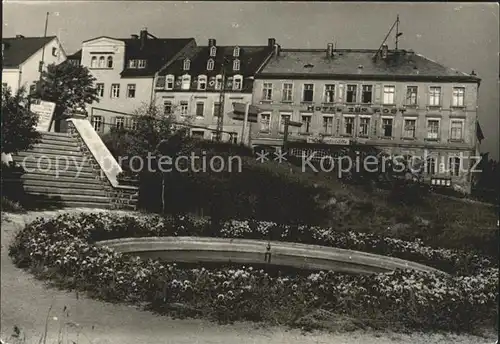 Lengefeld Erzgebirge Markt Hotel Post  Kat. Lengefeld Erzgebirge