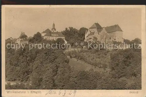 Wolkenstein Erzgebirge Schloss  Kat. Wolkenstein