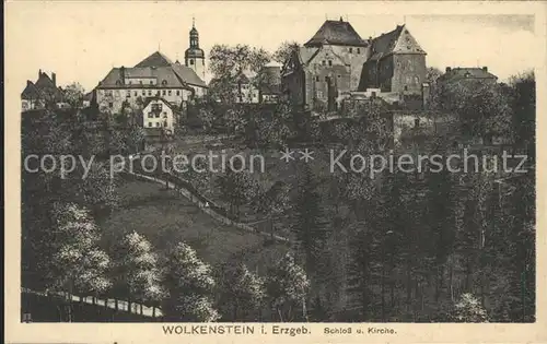 Wolkenstein Erzgebirge Schloss Kirche Kat. Wolkenstein
