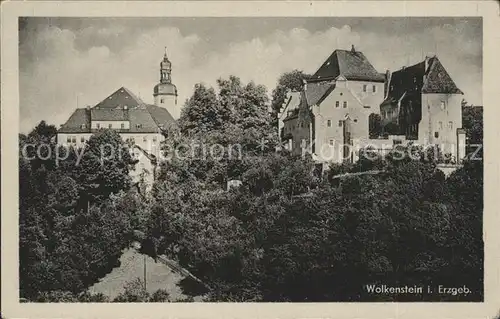 Wolkenstein Erzgebirge Schloss Kirche  Kat. Wolkenstein