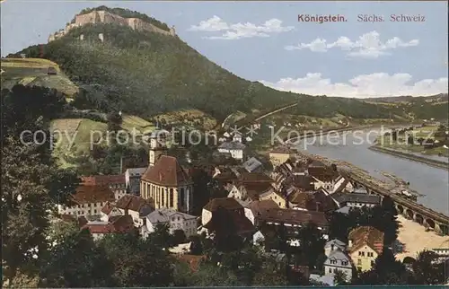 Koenigstein Saechsische Schweiz  Kat. Koenigstein Saechsische Schweiz