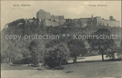 Koenigstein Saechsische Schweiz Festung  Kat. Koenigstein Saechsische Schweiz