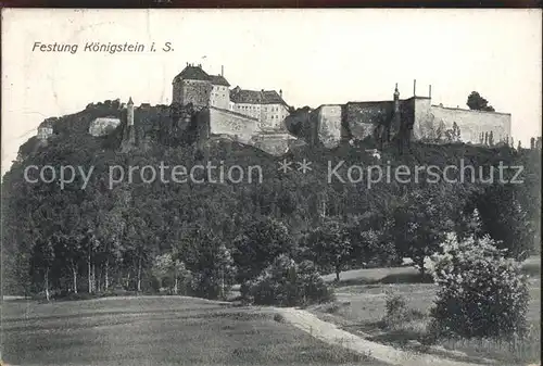 Koenigstein Saechsische Schweiz Festung  Kat. Koenigstein Saechsische Schweiz