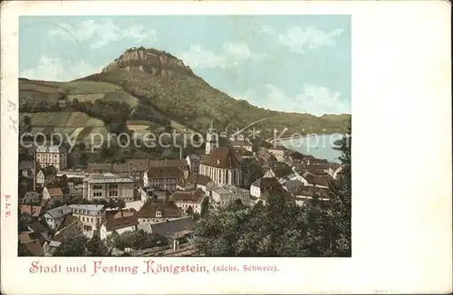 Koenigstein Saechsische Schweiz Festung  Kat. Koenigstein Saechsische Schweiz