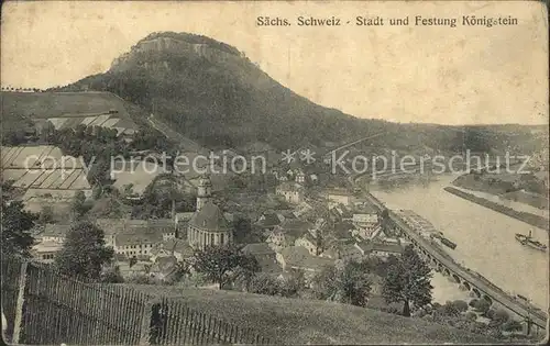 Koenigstein Saechsische Schweiz Festung  Kat. Koenigstein Saechsische Schweiz