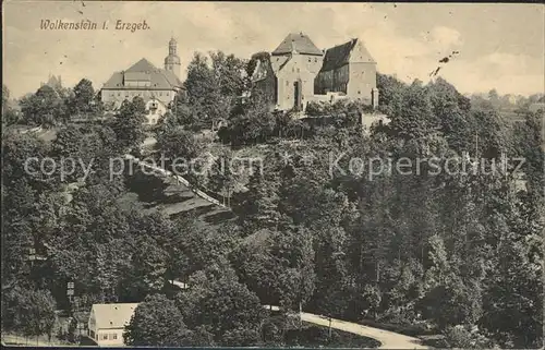 Wolkenstein Erzgebirge Schloss Kirche  Kat. Wolkenstein