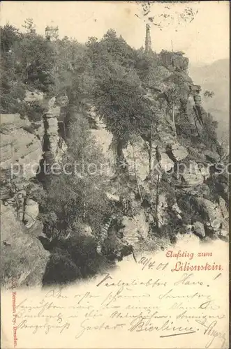 Lilienstein Aufstieg  Kat. Bad Schandau