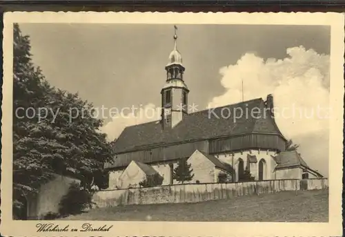 Doernthal Erzgebirge Wehrkirche  Kat. Pfaffroda