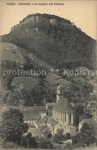 Koenigstein Saechsische Schweiz Festung  Kat. Koenigstein Saechsische Schweiz