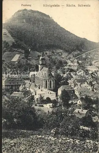 Koenigstein Saechsische Schweiz Festung  Kat. Koenigstein Saechsische Schweiz