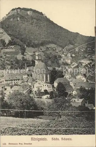 Koenigstein Saechsische Schweiz Festung  Kat. Koenigstein Saechsische Schweiz