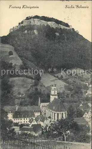 Koenigstein Saechsische Schweiz Festung  Kat. Koenigstein Saechsische Schweiz