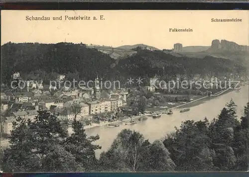 Bad Schandau Postelwitz Falkenstein Schrammsteine Bahnpost  Kat. Bad Schandau