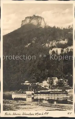 Lilienstein Dampfer  Kat. Bad Schandau