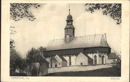 Doernthal Erzgebirge Kirche  Kat. Pfaffroda