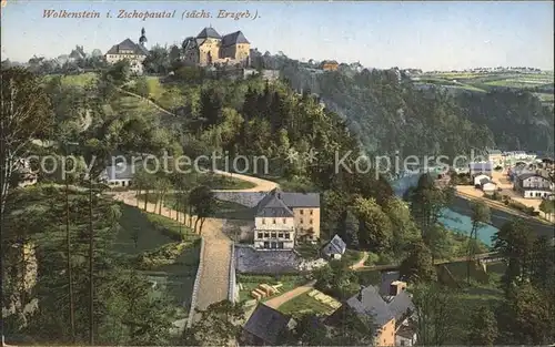 Wolkenstein Erzgebirge Schloss Kirche  Kat. Wolkenstein