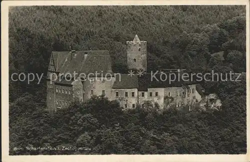 Scharfenstein Erzgebirge Burg  Kat. Drebach