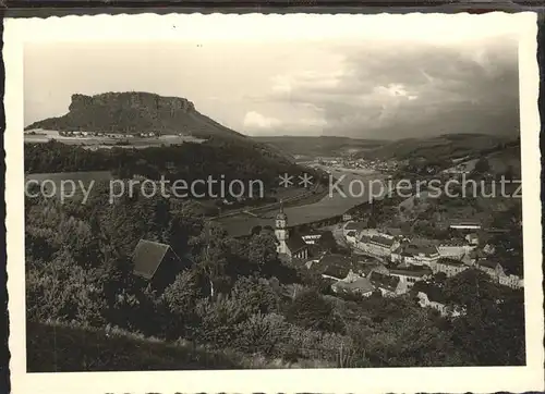 Koenigstein Saechsische Schweiz Lilienstein  Kat. Koenigstein Saechsische Schweiz