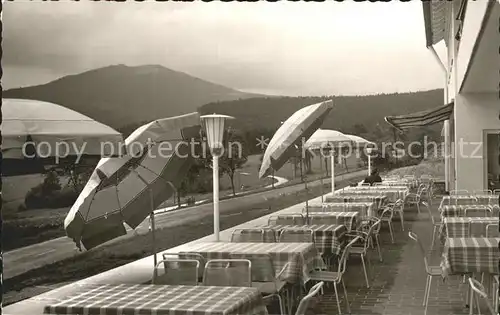 Bayrisch Eisenstein Hotel Bayrisches Haeusl Terrasse Kat. Bayerisch Eisenstein