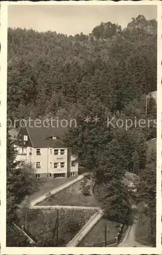 Rathen Saechsische Schweiz Haus Glueckauf Kat. Rathen Sachsen