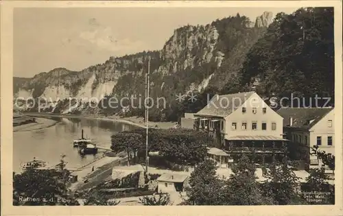 Rathen Saechsische Schweiz Gasthaus Erbgericht Kat. Rathen Sachsen