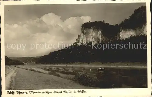 Rathen Saechsische Schweiz Elbepartie Kat. Rathen Sachsen