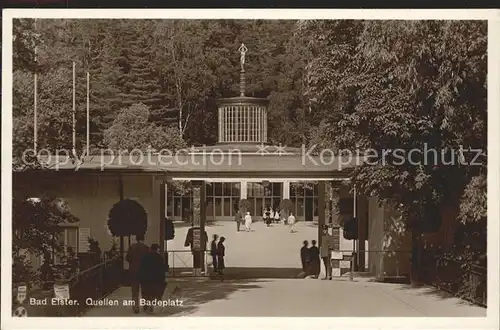 Bad Elster Quellen am Badeplatz Kat. Bad Elster