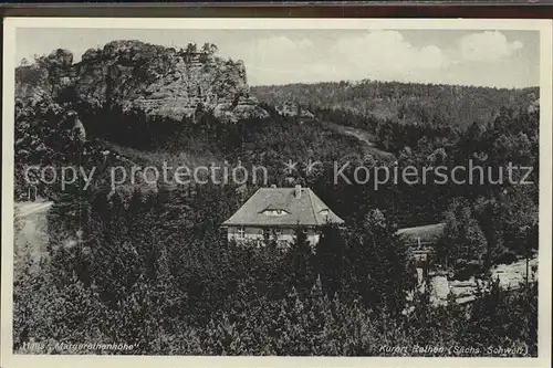 Rathen Saechsische Schweiz Haus Margarethenhoehe Kat. Rathen Sachsen