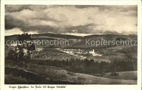 Bayrisch Eisenstein Panorama Kat. Bayerisch Eisenstein