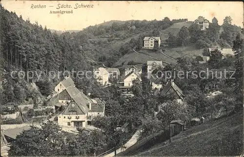 Rathen Saechsische Schweiz Amselgrund Kat. Rathen Sachsen