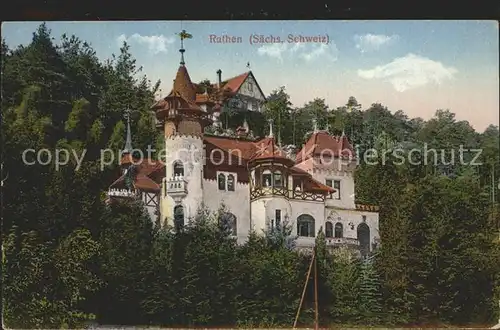 Rathen Saechsische Schweiz Diakonissenhaus Zion Kat. Rathen Sachsen