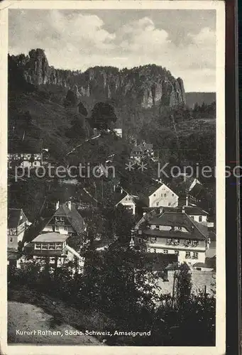 Rathen Saechsische Schweiz Amselgrund Kat. Rathen Sachsen