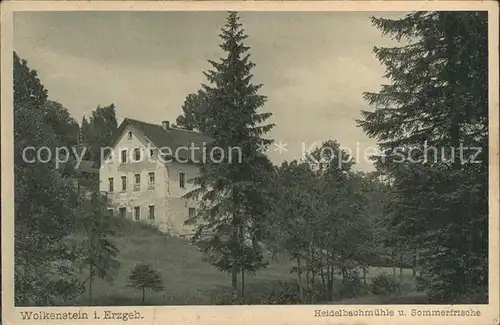 Wolkenstein Erzgebirge Heidelbachmuehle Kat. Wolkenstein