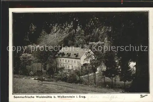 Wolkenstein Erzgebirge Waldmuehle Kat. Wolkenstein
