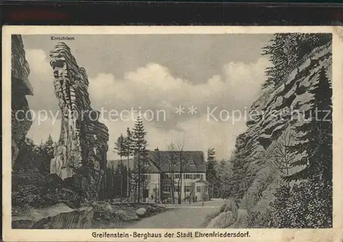 Ehrenfriedersdorf Erzgebirge Greifenstein Berghaus Kat. Ehrenfriedersdorf