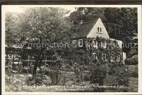 Rathen Saechsische Schweiz Gasthaus zum Einsiedler Kat. Rathen Sachsen