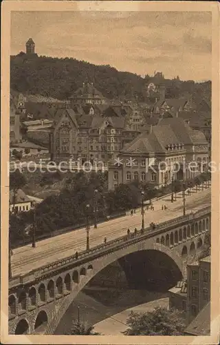 Plauen Vogtland Friedrich Augustbruecke Handelskammer Baerenstein Kat. Plauen